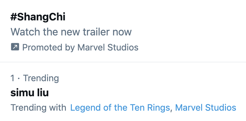 MarvelStudios's tweet photo. .@SimuLiu trending on his birthday? As he should 😌 https://t.co/PrAZeUzpu8