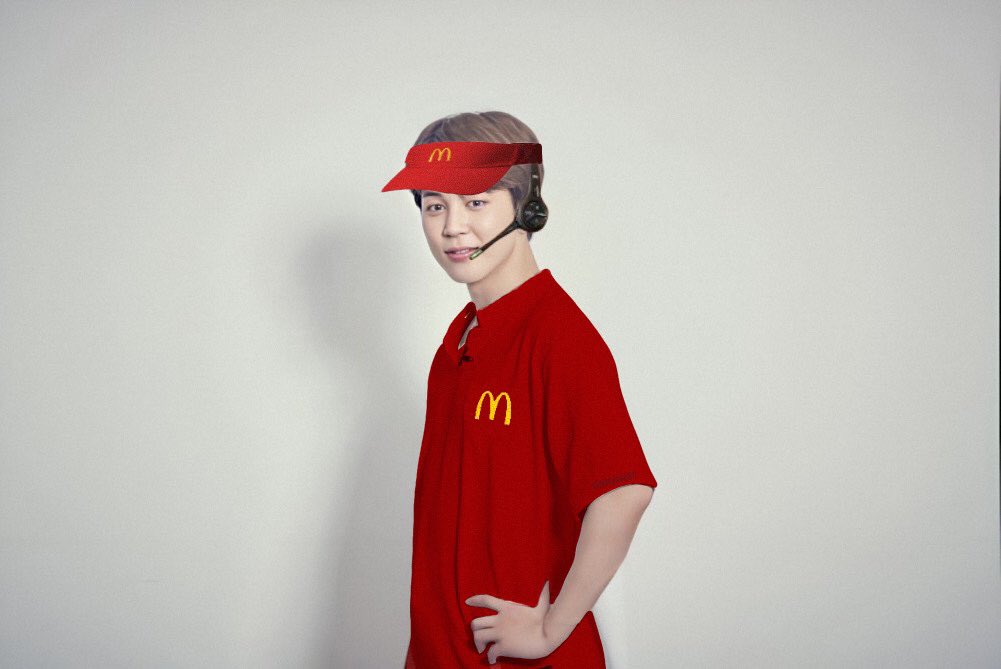 .@McDonalds newest employee of the month: Park Jimin