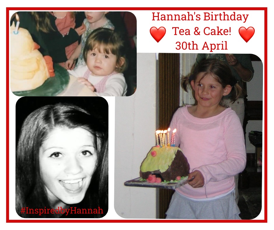 The 30th of April is Hannah's birthday. One of her biggest fears was that she'd be forgotten. To make sure that doesn't happen to her or anyone else missing from your life, Willberry invites you to remember with Tea &amp; Cake. Find out more here:
bit.ly/HanBETC