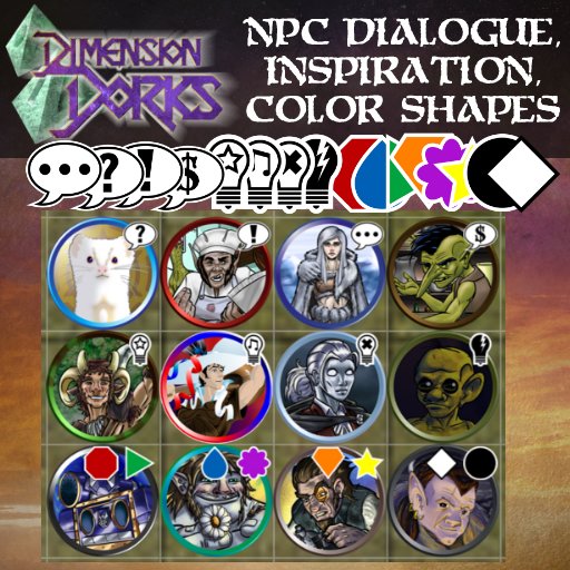 DimensionDorks's tweet photo. Our best selling set on @roll20 Marketplace is a 5E themed token marker set meant to expand the default ones provided by Roll20.
In the description we state that if you subscribe to our twitter, we'll occasionally drop a new status marker.
#dndart #VTT #5E
https://t.co/q6vKQtIejC https://t.co/cXb97SOvpF