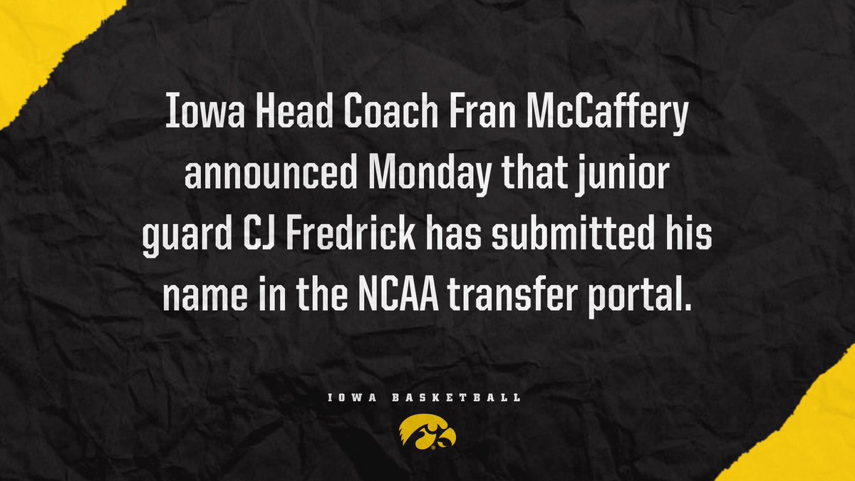 IowaHoops's tweet photo. Roster update https://t.co/lKwCQxdD3Z