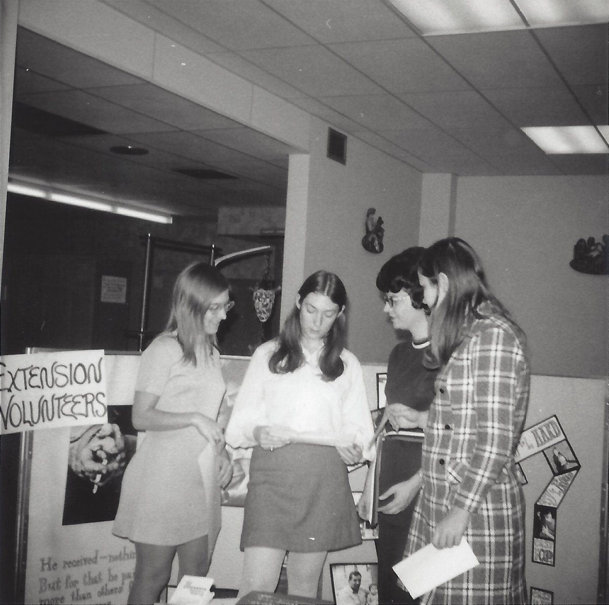 Photos of the week: In recognition of National Volunteer Week, this week we go back to the 70s with a group of Extensions Volunteers students meeting together to discuss available opportunities. #Felician #volunteer #NationalVolunteerWeek