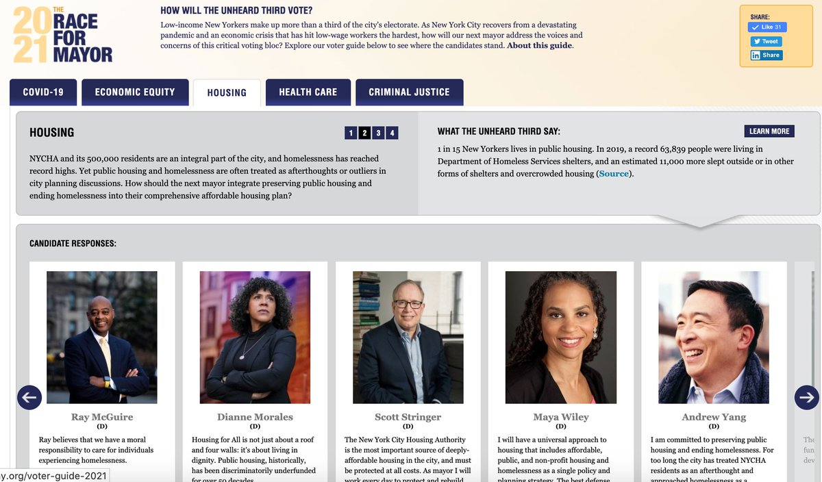 CSSNYorg's tweet image. A question for the NYC mayoral candidates: "How will you integrate preserving #publichousing and ending #homelessness into a comprehensive #affordablehousing plan?"

See their answers here: cssny.org/vote2021 #RaceForMayor