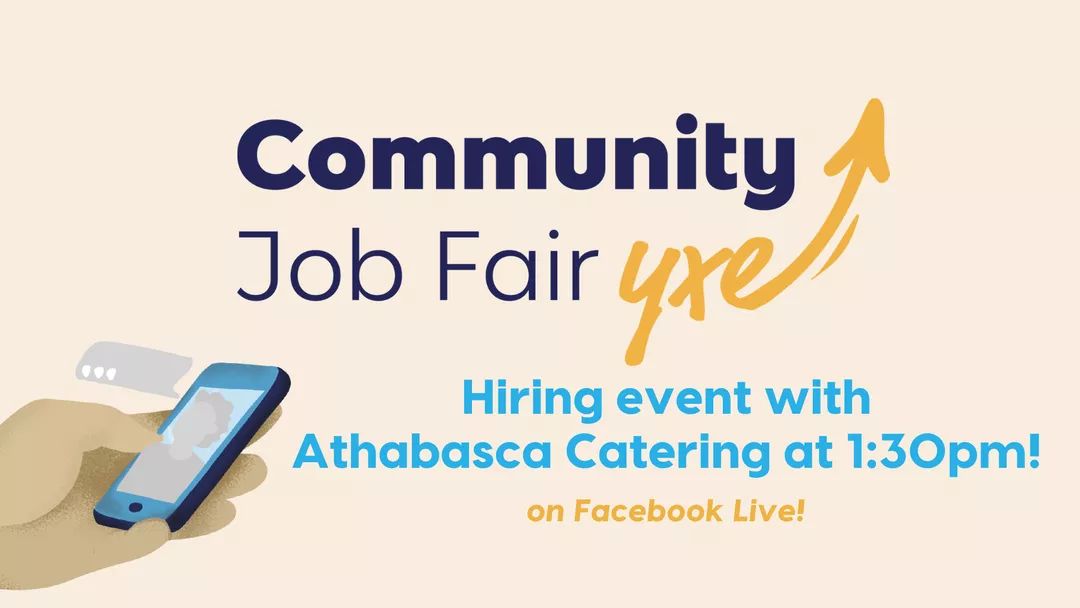 Join the Facebook Live interview with Athabasca Catering today at 1:30pm to learn about the positions they are recruiting for, and how to apply! Check out available positions on our website: communityjobfairyxe.com/camp-catering-…