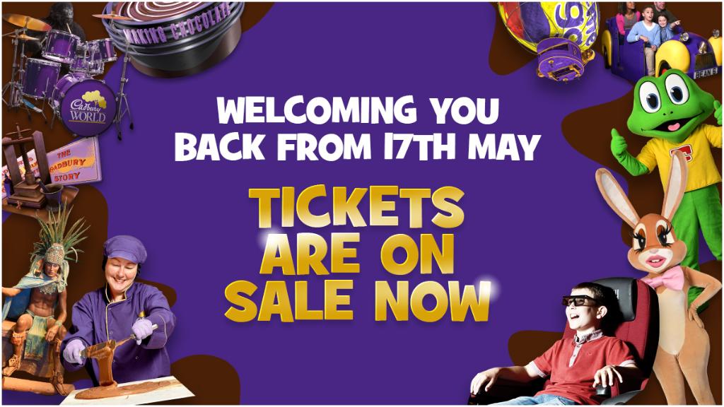 Cadbury World on Twitter "TICKETS TO CADBURY WORLD ARE ON SALE NOW 🥳️ 🎟 Prebook your tickets