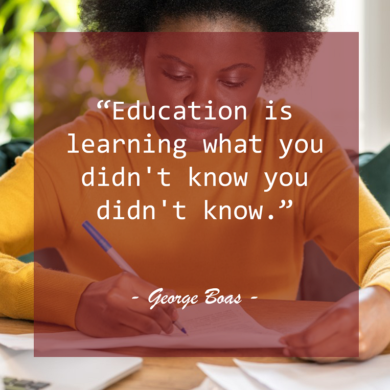 FABrightFuture's tweet photo. “Education is learning what you didn't know you didn't know.” - George Boas
#FABFuture #Inspiration #BrightFuture https://t.co/VKSLfbfEqo