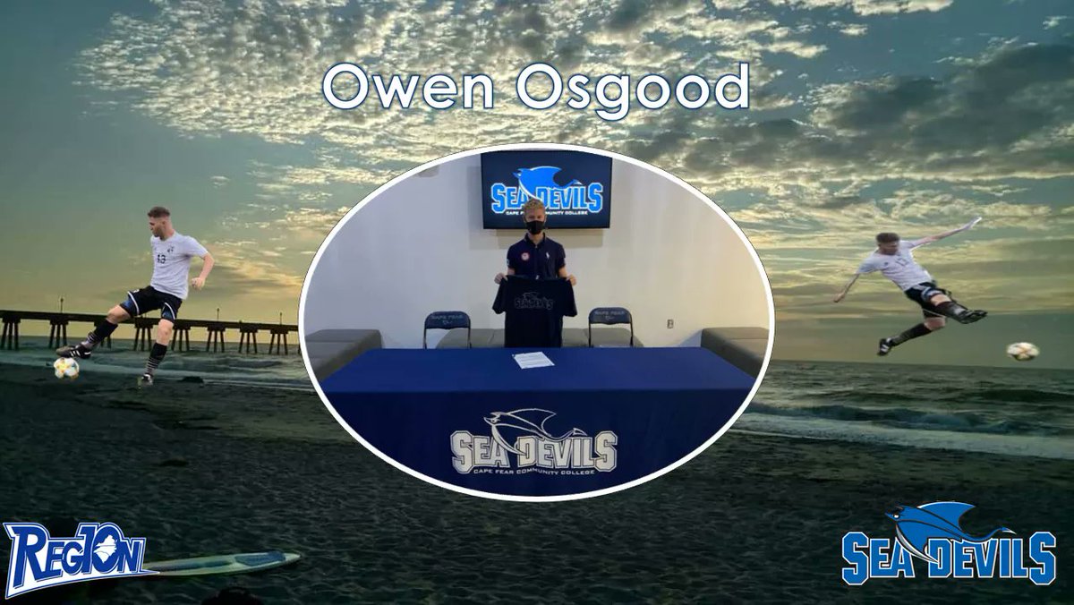 CapeFearWSoc's tweet photo. 2021 signing announcement! 

Owen Osgood joins the Sea Devils from @capecoralsoccer and @tritonsoccer 

@goseadevils @cfcc https://t.co/5LWREoz7Wo