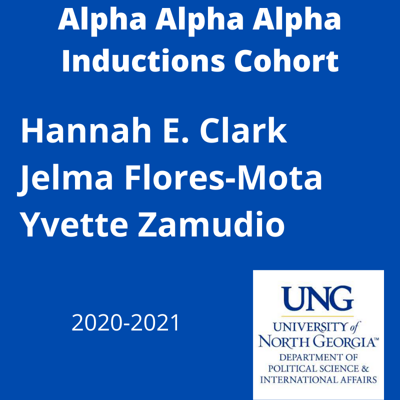 UngPsia's tweet photo. Alpha Alpha Alpha is a national honor society dedicated to First-Generation College Students.  
The following #ung_psia majors will be inducted at 5:30pm, Monday, April 19th at #unggaineville campus.
Hannah E. Clark
Jelma Flores-Mota
Yvette Zamudio
Congratulations   
#psiafamily https://t.co/NTpSIQKu69