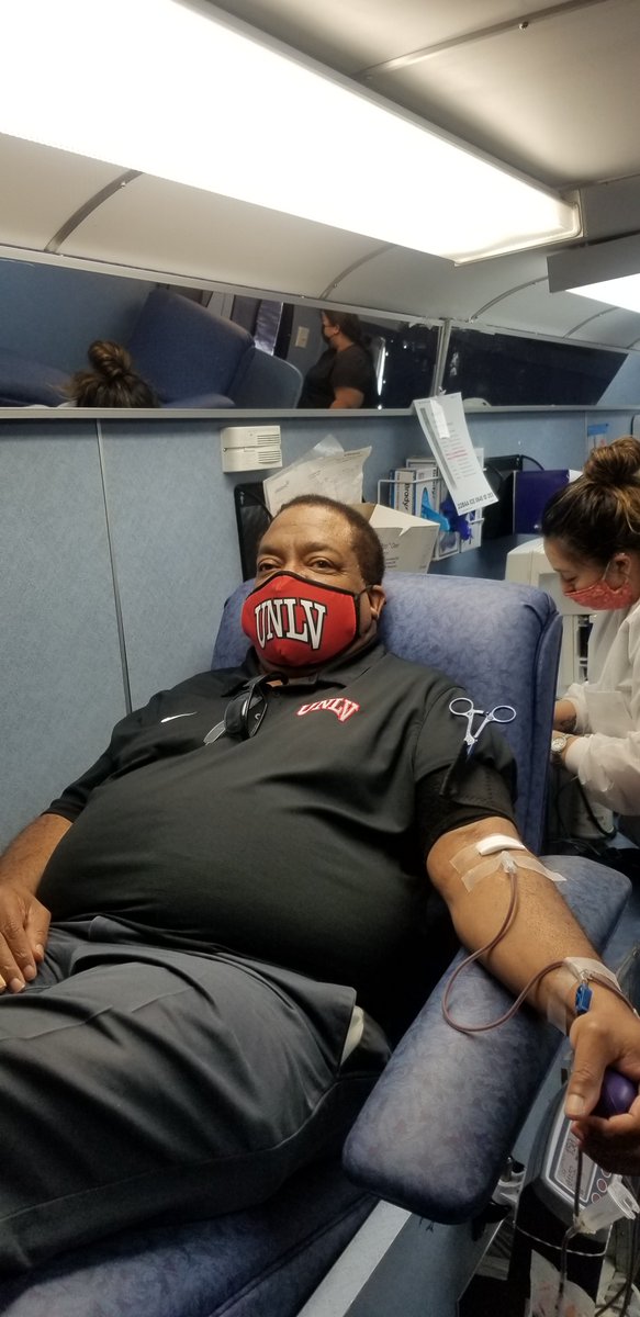 We extend our gratitude to UNLV President, Keith Whitfield, for donating blood for the 2nd time at UNLV. Thank you Alpha Epsilon Delta members- you have saved 4,782+ lives at 150 blood drives! Visit bloodhero.com & enter code 'UNLV' to donate at the next drive.