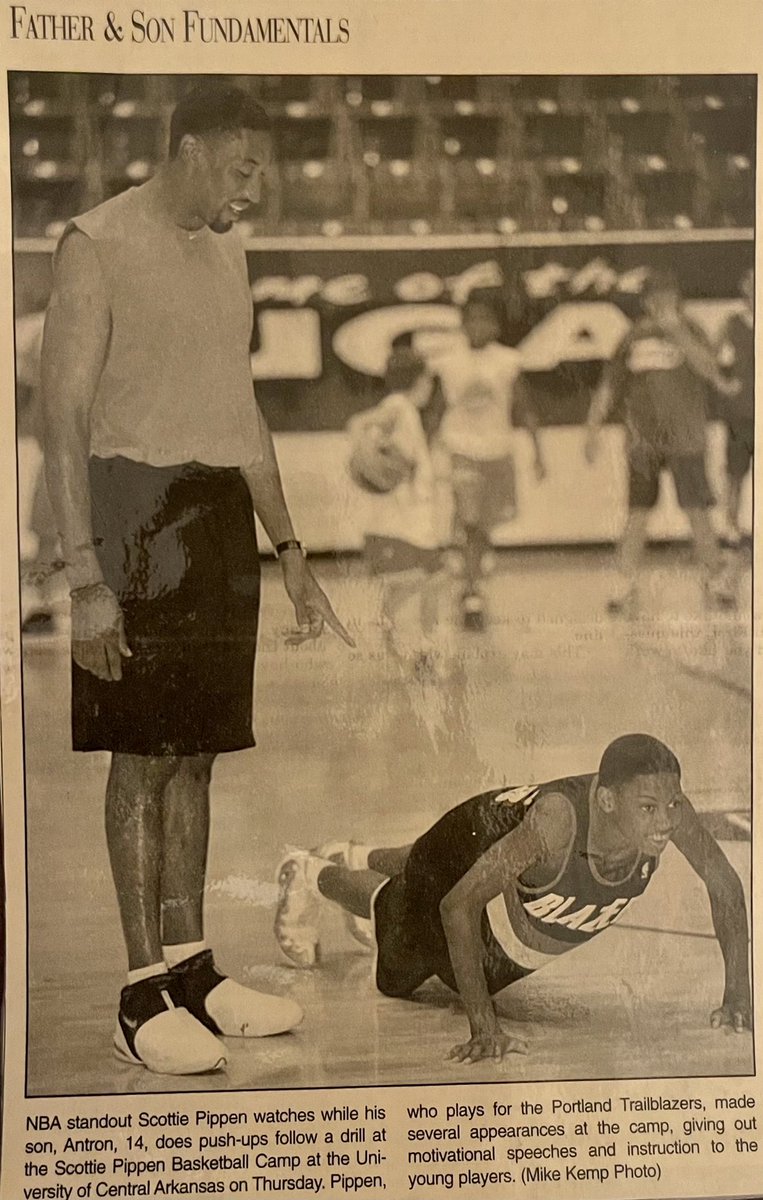 Antron suffered from chronic asthma and if he hadn’t had it, I truly believe he would've made it to the NBA. He never let that get him down, though—Antron stayed positive and worked hard, and I am so proud of the man that he became. (2/3)