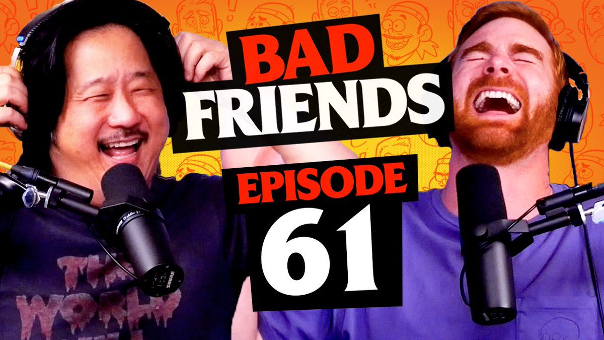 Episode 61 get it! youtu.be/u3Pq2mRY9uk #bobbylee #andrewsantino #badfriends