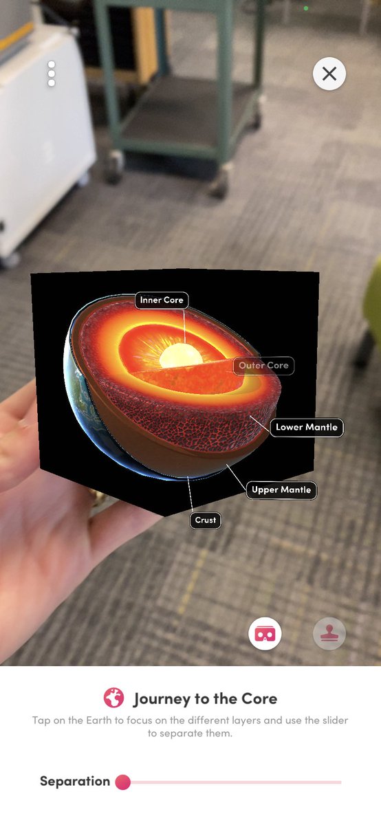 Hey <a href="/CMMSCougars/">Carroll LT Magnet</a> science teachers, our <a href="/MergeVR/">Merge</a> cubes are in! Explore Earth’s layers, the human body, and more all through AR!