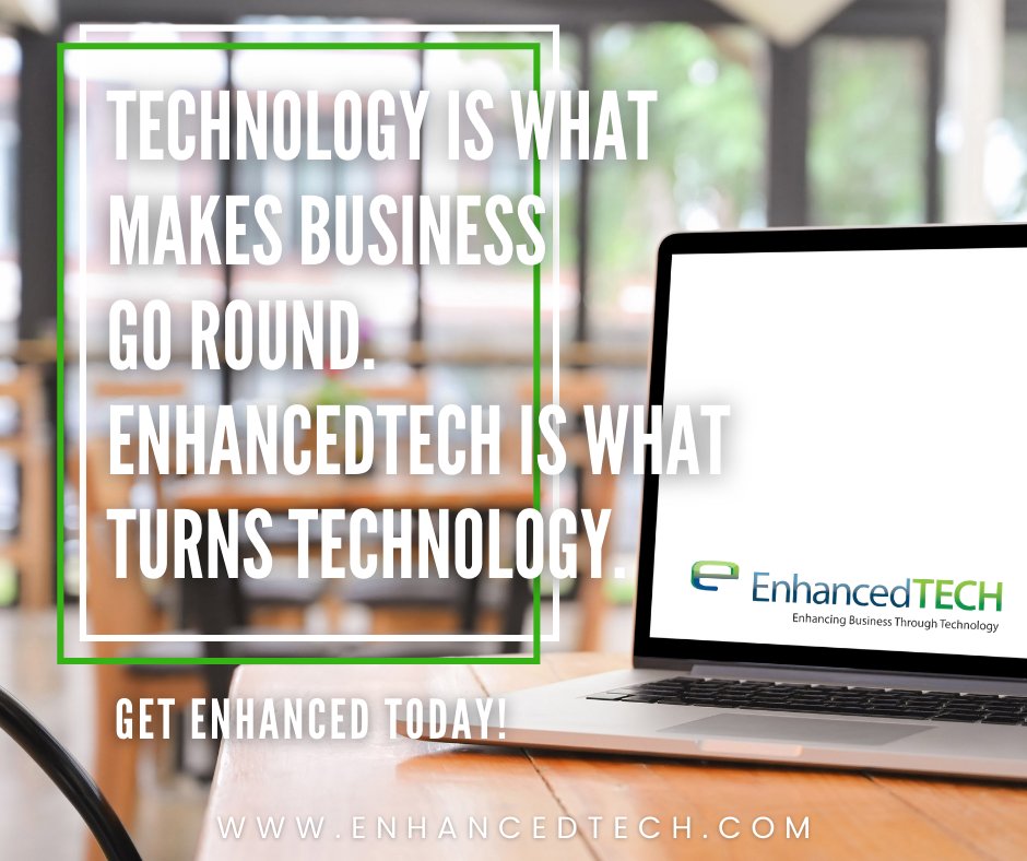 enhanced_tech's tweet image. What makes your business most successful? 
If your I.T. could use a little extra push, we can help get you off ground and into a smooth rotation! Give us a call today. 

#informationtechnology #infosec #reopening #grandreopening #technology #security #mondaythoughts #MondayMood