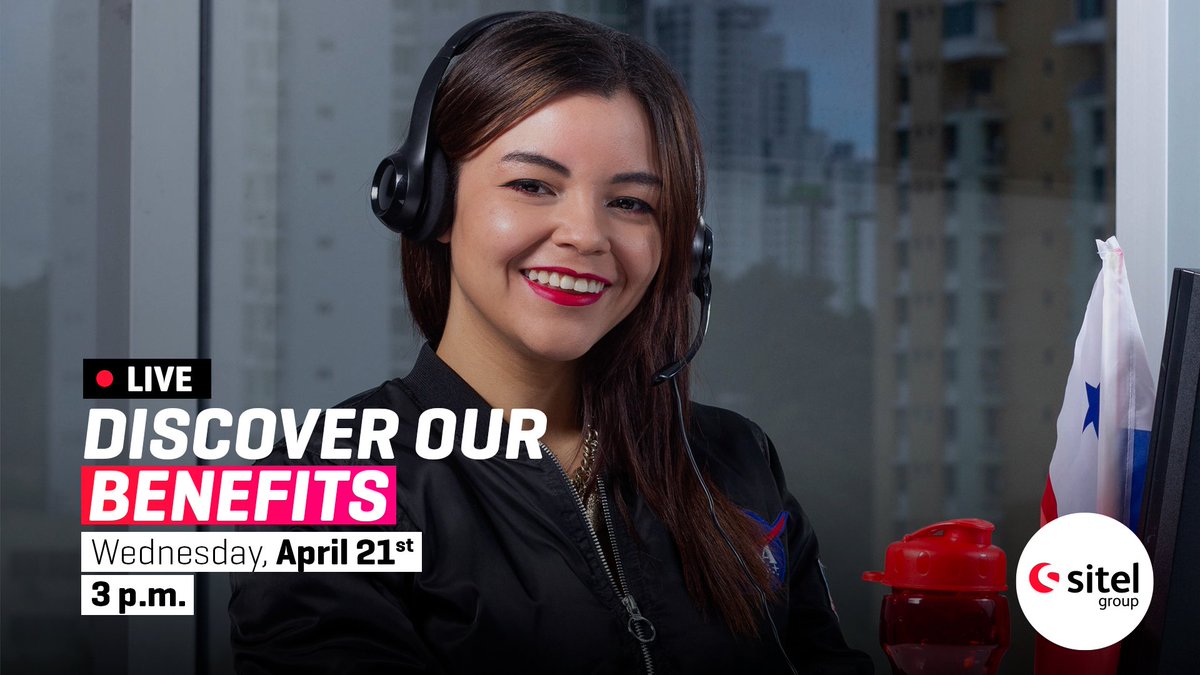 SITELEmpleos's tweet photo. Don’t miss our LIVES sessions on Instagram and Facebook to find out more about our benefits.

We’ll be waiting for you!

At Sitel, GAIN STABILITY, EXPAND POSSIBILITIES.

#SitelLife #SitelPanama https://t.co/omJZv2uYpA