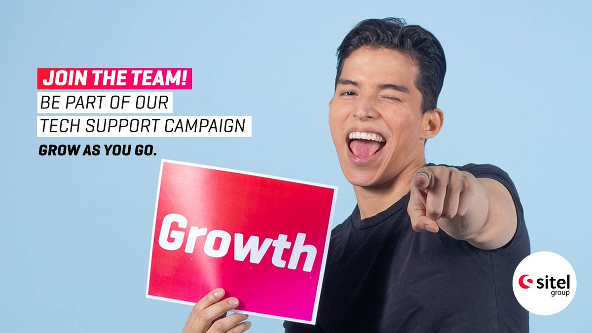 SITELEmpleos's tweet photo. Work with us as a tech support representative.
Advanced English and computer skills are required.
Apply now 👉https://t.co/Aqw8IobD4u
#SitelLife #SitelPanama #GrowAsYouGo https://t.co/IQ18y0phVD