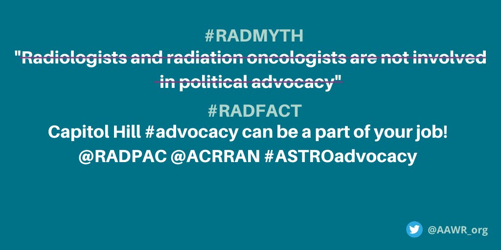 AAWR_org's tweet photo. Are you interested in political advocacy? That can definitely be a part of your career as a radiologist: #RADFACT! @RADPAC @ACRRAN #ASTROadvocacy @futureradres #radres https://t.co/oHic49SsbZ