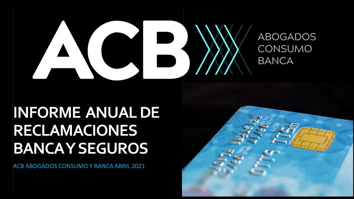 Top reclamaciones banca y seguros 2021. Ver video 👇youtu.be/ddQB9duFwS0 
💳 #tarjetasrevolving 
🏠 #gastoshipotecarios 
💰 #indemnización del seguro por cierre de negocio.
📄 Cláusula de defensa jurídica, de cuantia insuficiente
⚠️ Indebida inclusión en registro de solvencia.