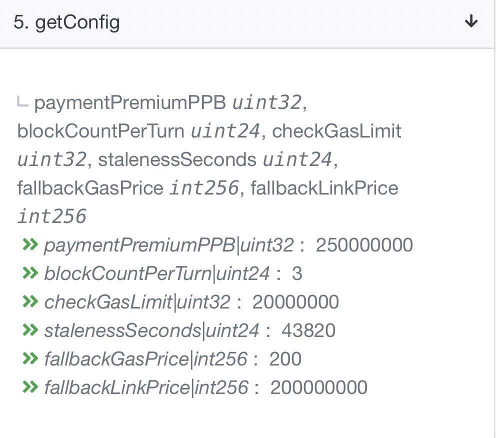 Taking a look at the contract, you’ll notice three things that pop out in particular1. There are no credits for  $LINK Keepers, like there are with Keep3r network2. Job payments are done with the  $LINK token3. One parameter includes “paymentPremiumPPB,” a premium in  $LINK