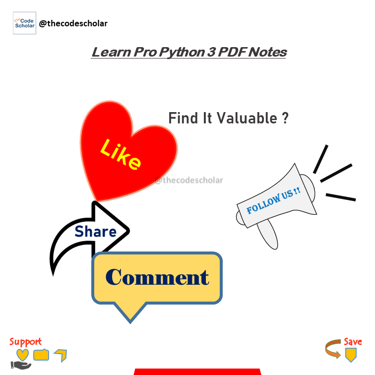👉👉👉 Learn Pro Python 3 PDF Notes 👈👈👈

#python #java #programming #javascript #coding
#programmer #coder #php #machinelearning #programmers #codinglife #python3 #webdeveloper
#datascience #code #pythonsofinstagram #css
#softwaredeveloper #deeplearning
#datascientist #love