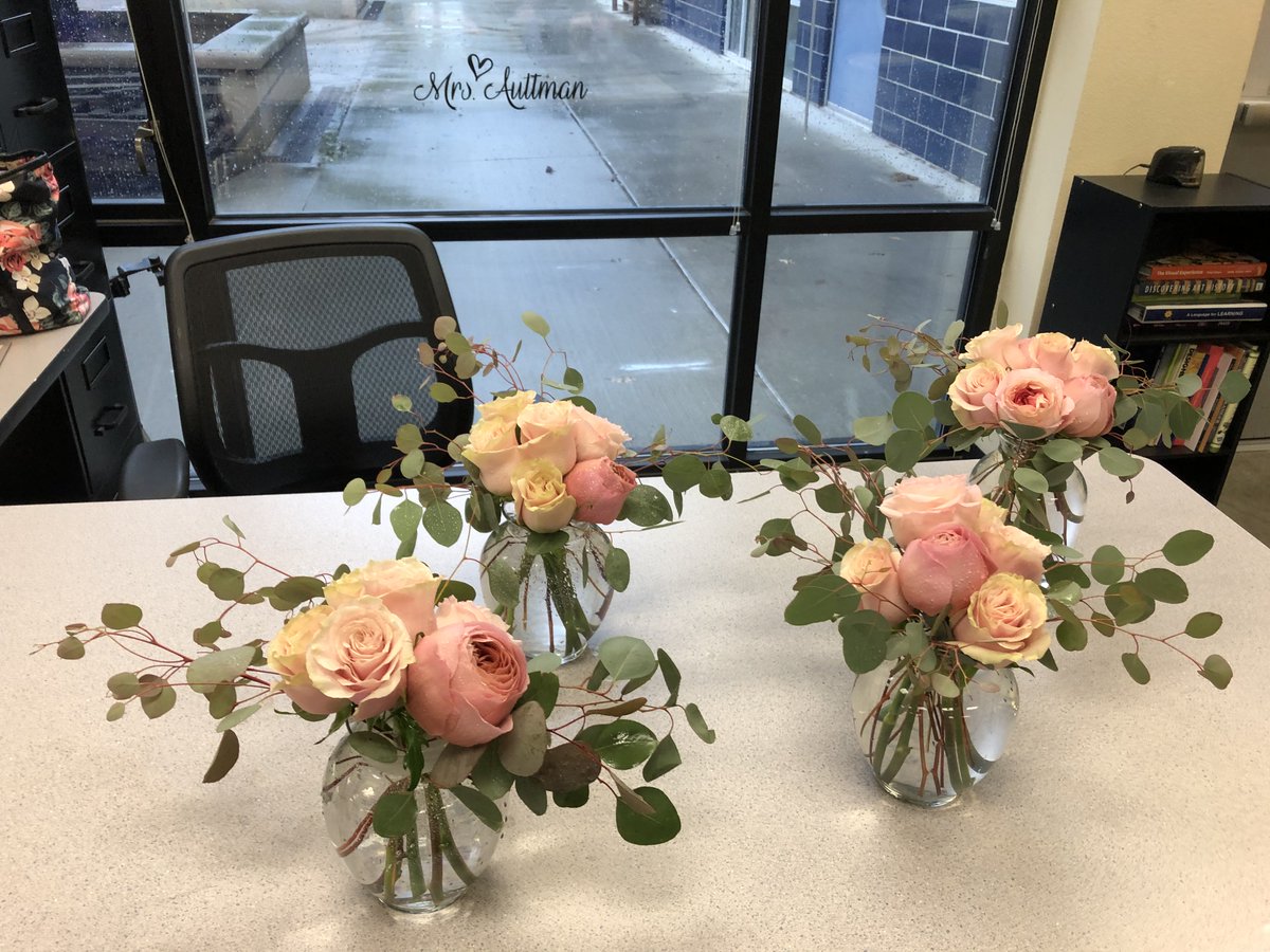 "Pink Antike Garden Roses, Prince Jardinier &amp; Silver Dollar Eucalyptus"~Bridal Shower Project 2021 #Bridalshower #Bridal