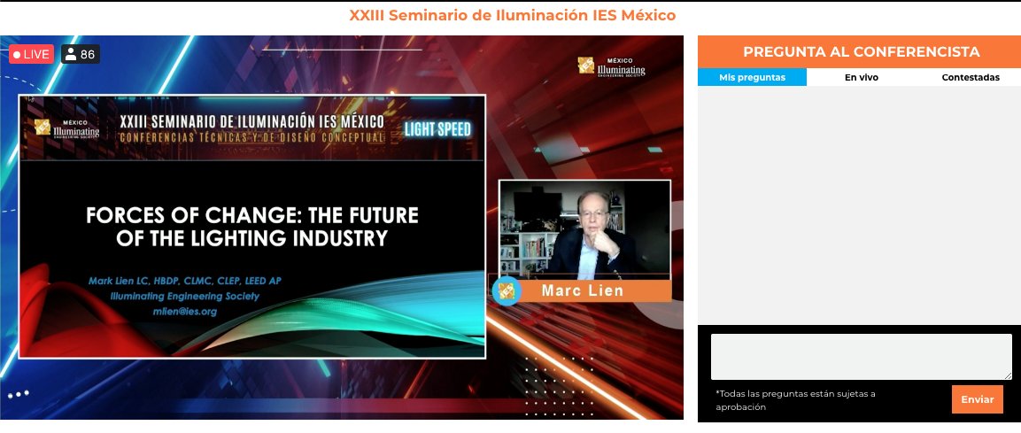 Comienza la última conferencia del día a cargo de Marc Liean. 

#SeminarioIES #LightSpeed
<a href="/IESseccionmexic/">IES secc mexico</a>