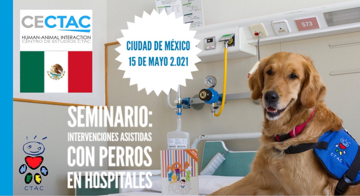 CTAC / CENATAC – MÉXICO

Seminario - Intervenciones Asistidas con Perros en HOSPITALES

Fechas: 15 de Mayo de 2021

Lugar: Ciudad de México (MÉXICO)

Si están interesados en el seminario pueden encontrar toda la información en el siguiente link:

ctac.cat/4-0-ctac-mexic…