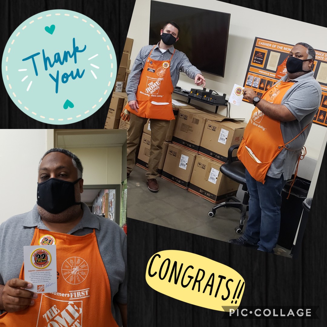Shouting congratulations to Mike in D-29 on his 22nd Depotversary👏! Thank you for your commitment &amp; dedication to taking care of our customers <a href="/2559HomeDepot/">The Home Depot 2559</a>! Congrats!🎉
#GETit #depotversary 
<a href="/designerathd/">Mike Howard</a> 
<a href="/SteveLarkinTHD/">Steve Larkin</a> <a href="/Katrina_Zeger/">Katrina Zeger</a>  <a href="/Aaronmy65966207/">Aaron myers</a> <a href="/b163dedd5c28487/">Julie Ebersole</a>