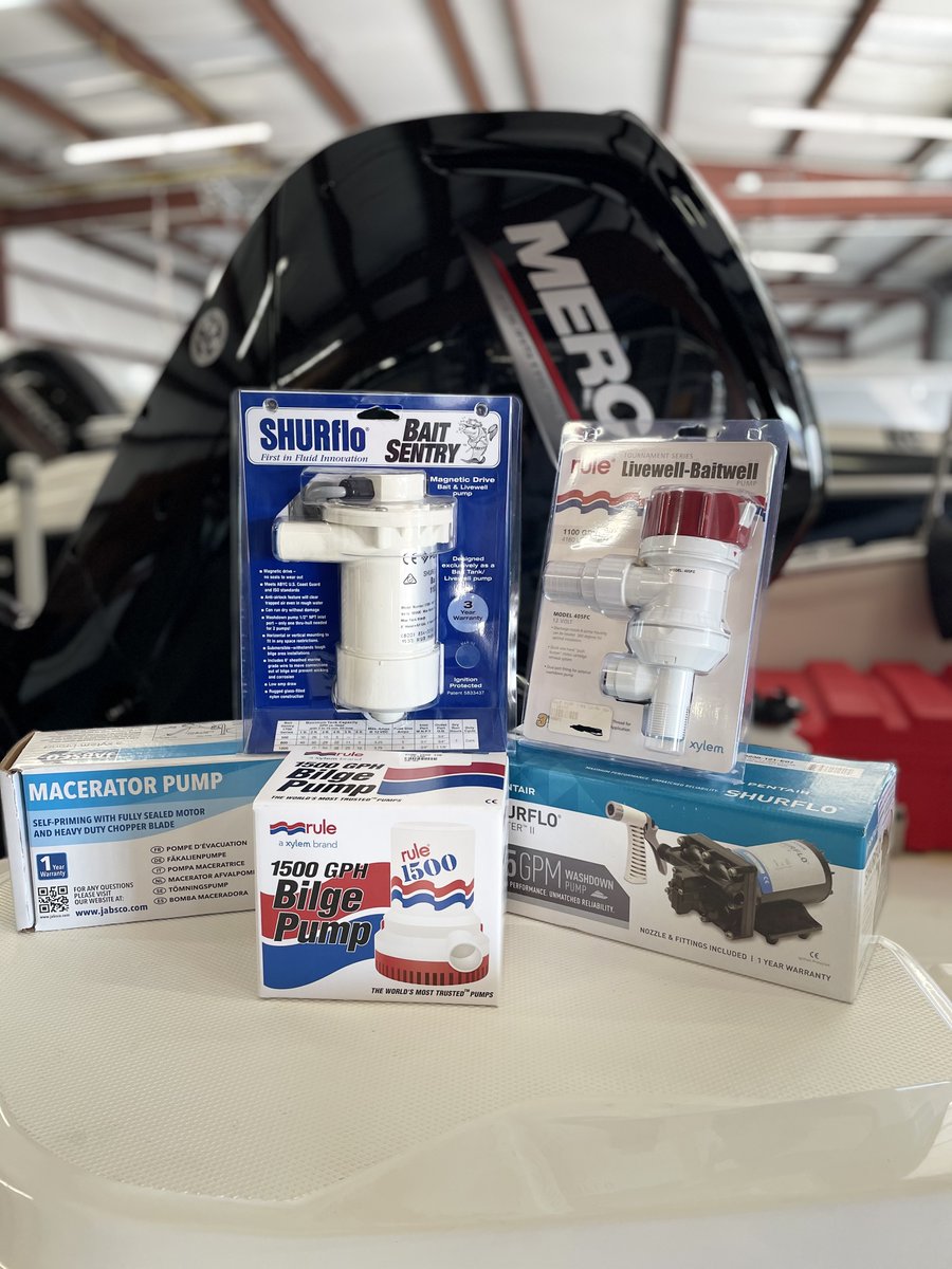 StarlingMarine's tweet photo. Get pumped up for our latest parts specials!
Now through Memorial Day, enjoy great savings on all pumps - bilge, fresh water and more.
The #starlingmarine parts department is open 6 days a week!

#boatparts #marinepumps #discounts #moreheadcity #crystalcoast https://t.co/sBC9rtbXkX