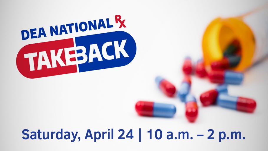 National Drug Take Back this Saturday, April 24th (10a-2p) at the Fairfield Township Police Department located at 6485 Vonnie Vale Court, Fairfield Township, Ohio.  Drop off your unused or expired prescription medications #TakeBackDay. DEATakeBack.com