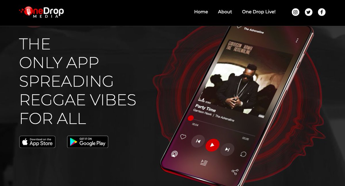 Garrison Hawk (@garrisonhawk) on Twitter photo A friend of mine is creating an app called One Drop (<a href="/OneDropMediaus/">ONE DROP MEDIA</a>) dedicated to #reggae music, with playlists, live streaming and more. It'll be out in May for iOS and Android devices. More at onedrop-media.com A friend of mine is creating an app called One Drop (<a href="/OneDropMediaus/">ONE DROP MEDIA</a>) dedicated to #reggae music, with playlists, live streaming and more. It'll be out in May for iOS and Android devices. More at onedrop-media.com