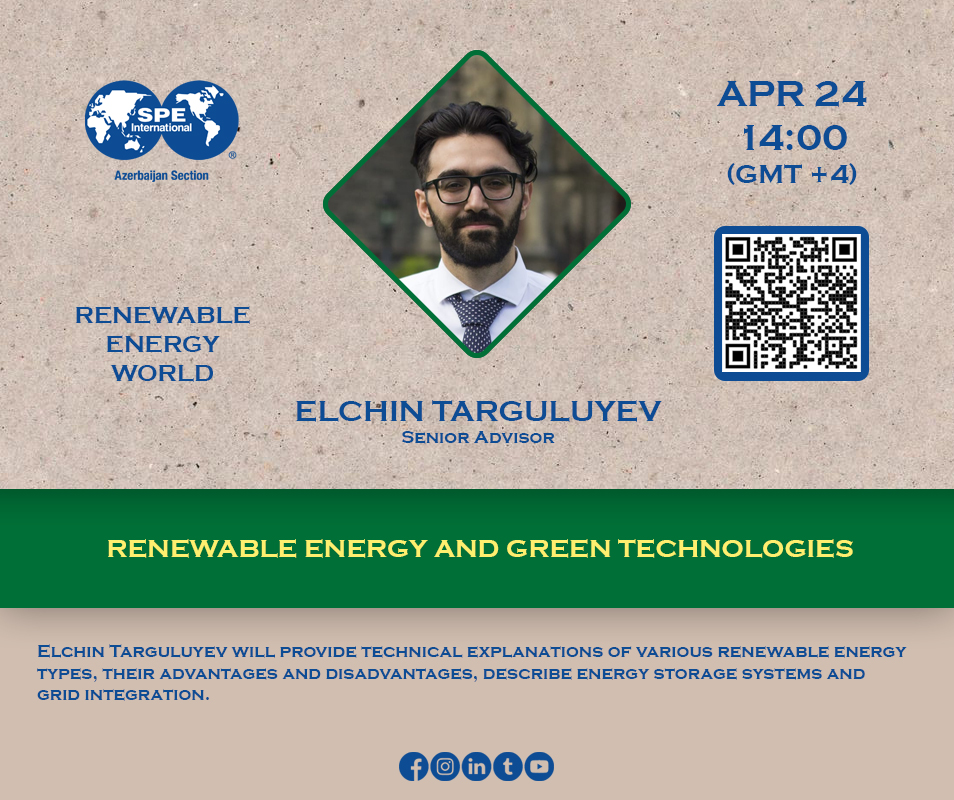 The third presenter will be Elchin Targuluyev - the Senior Advisor in power and energy efficiency. forms.gle/ttmcfT2vvbb3SK…
#renewable #energy #webinar
