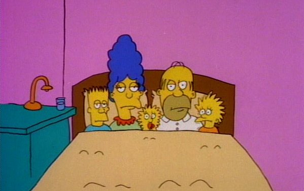 ImagenRetro's tweet image. Un día como hoy pero de 1987, Los Simpson hacen su debut en la televisión en un corto llamado "Good Night". La familia amarilla cumple 34 años. 🎂🥳