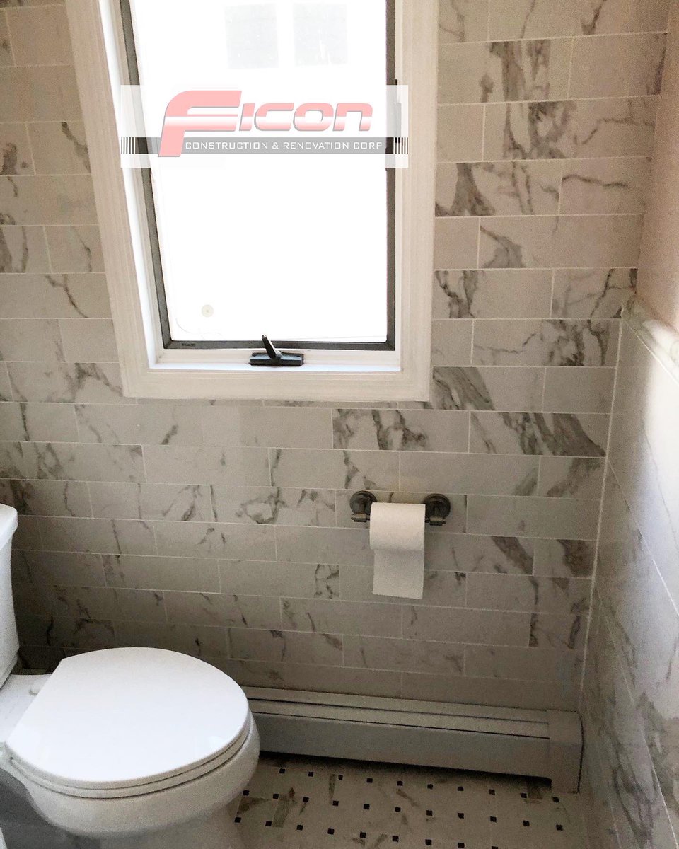A bathroom renovation to start off the week! 🙌🏼 #FiconConstruction #construction #renovation #remodel #bathroom #bathroomdesign #residential #StatenIsland #NewYork #NewJersey