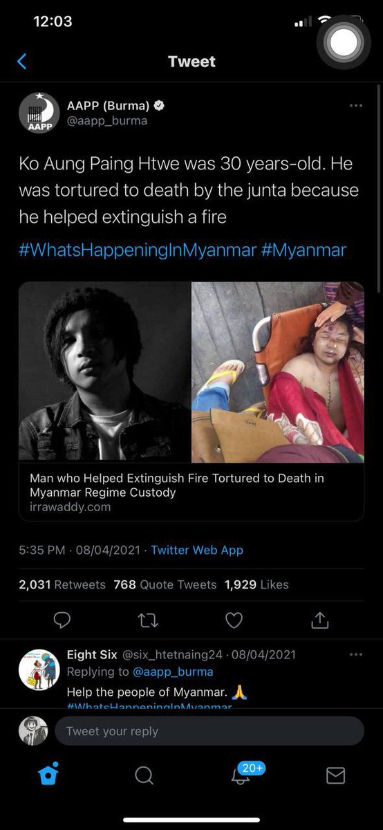 Monywa fire broke out, Junta accused 2 students of arson n abducted while they killed fire. Similar case happened in Taunggyi days ago n Junta brutally killed AungPaingHtwe in accusation of arson.
#Apr19Coup
#CrimesAgainstHumanity
#WhatsHappeningInMyanmar https://t.co/ccxRUf8aDK