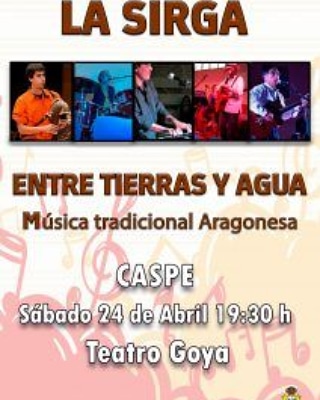 El sábado, en Caspe. Con el grupo LA SIRGA y el lema, Catalunya y Aragón: lengua, cultura y tradición compartidas.
