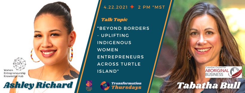 This Thurs I will be joining @BullTabatha for a cross borders discussion on Indigenous women entrepreneurship! Miigwetch for @NativeWomenLead for the opportunity to partner on this #TransformationThursday event! 

@wekh_pcfe @ccab_national 

Register here: ow.ly/hsHk50EqoQl