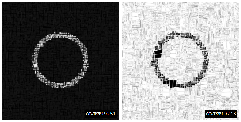 ⚫ hicetnunc.xyz/objkt/9251
⚪ hicetnunc.xyz/objkt/9243

#generativeart #turtletoy #cleannft