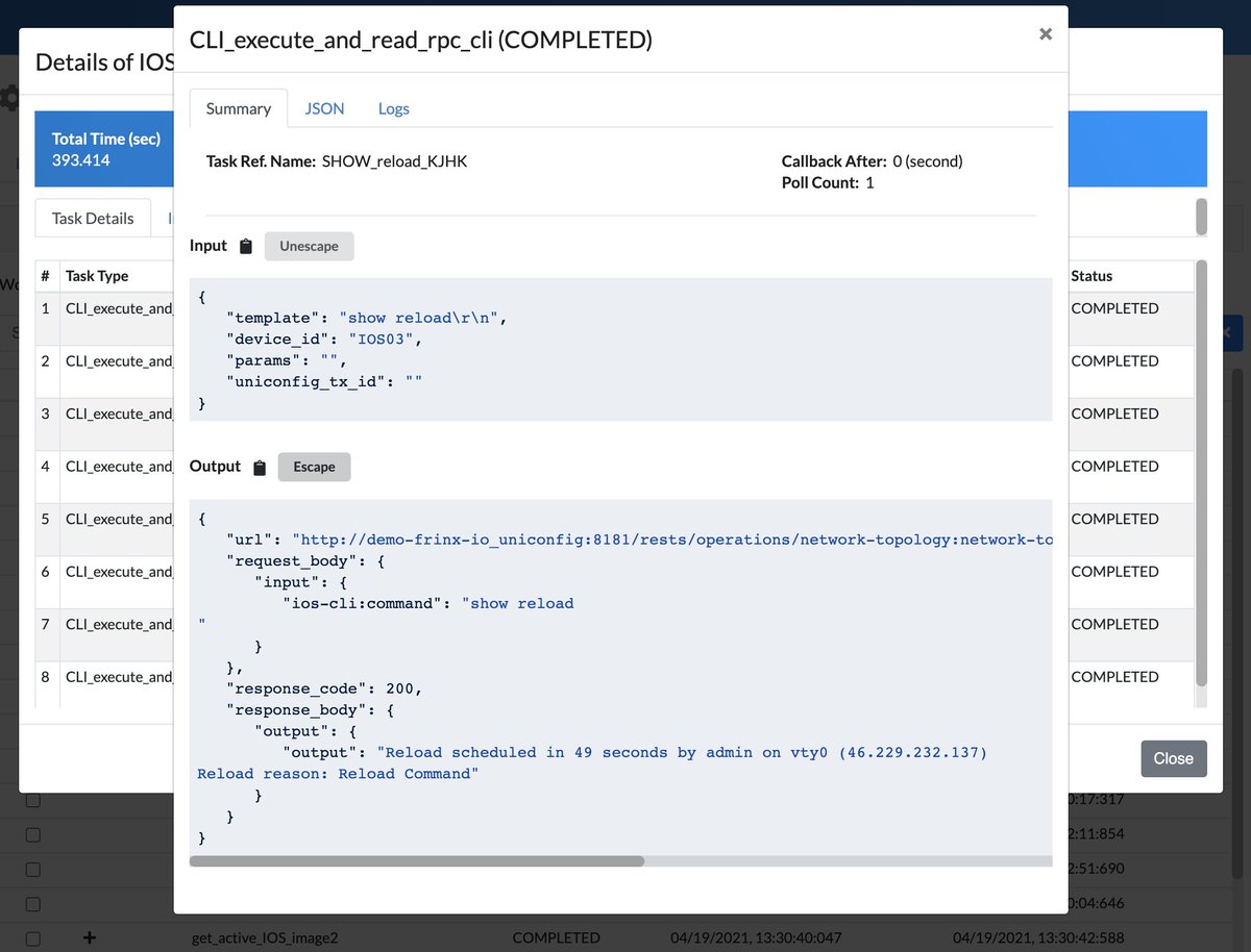 Working on lifecycle workflows like software upgrades is a real joy with FRINX Machine. github.com/FRINXio/FRINX-…