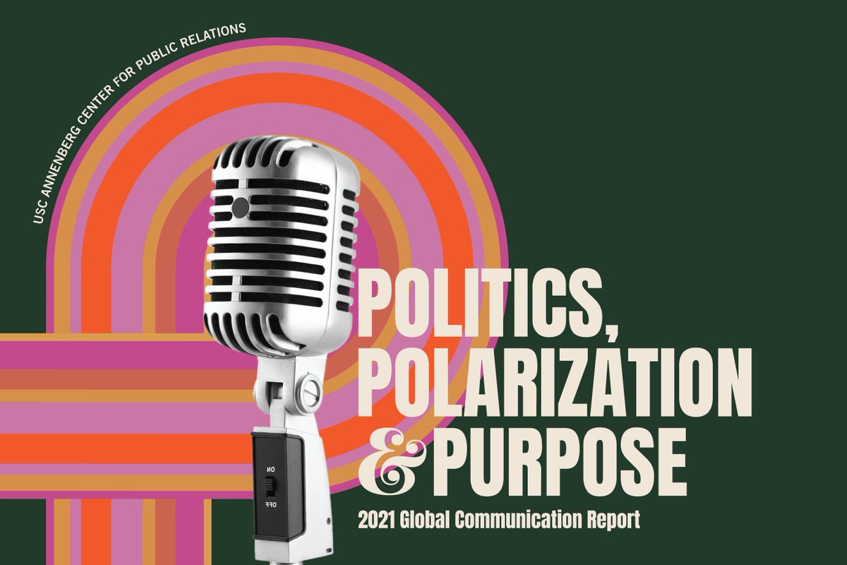Our new Global Communication Report #GCR21 discusses 2 surveys asking how politics would affect polarization...and #PR. Our hypothesis: Though driven by politics, polarization is a communication problem to be addressed by PR and comm pros. 
Download: bit.ly/gcr21 #ASCJ