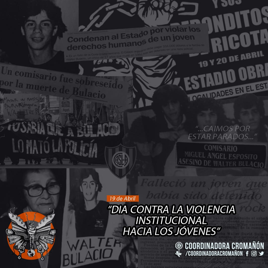 Yo sabía que a #Walter
Lo mato la policia. 

A 30 años de su detención arbitraria e ilegal por parte de la policía Federal de la Comisaría 35, #Walter invade la Tierra y nosotrxs no Olvidamos. 

#WalterBulacio
#NosPasoaTodxs