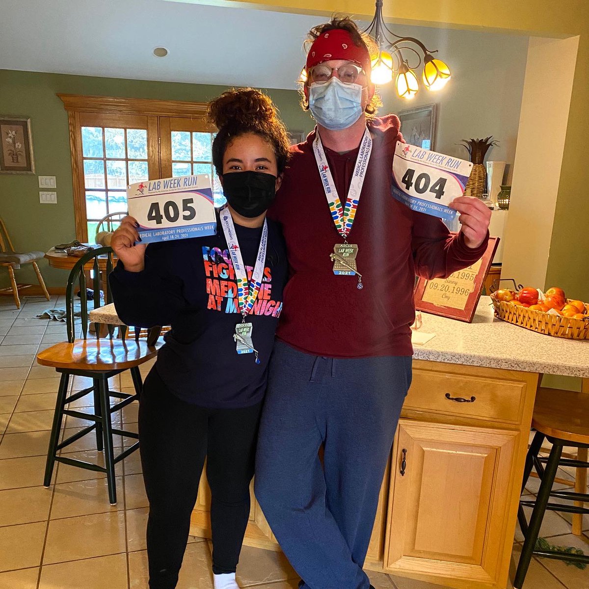 To kickoff the Medical Lab Professionals Week we participated in the virtual lab week 5k in the rain, with our masks on. This week we honor our medical lab professionals. Dont forget the lab scientists, for we are the science behind medicine. #LabWeek #ASCPLabWeek21 @MLSatLoyola