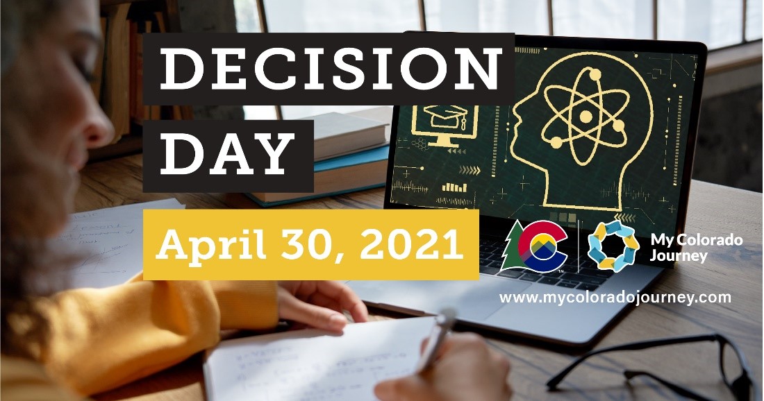 CoHigherEd's tweet image. Decision Day is an important milestone for high school graduates, as they choose their path for success.  We celebrate ALL  pathways from 4-year universities, community colleges, apprenticeships or the military! 

mycoloradojourney.com/journey/decisi…   #decisiondayco  csupueblo.edu/news/2021/04-1…