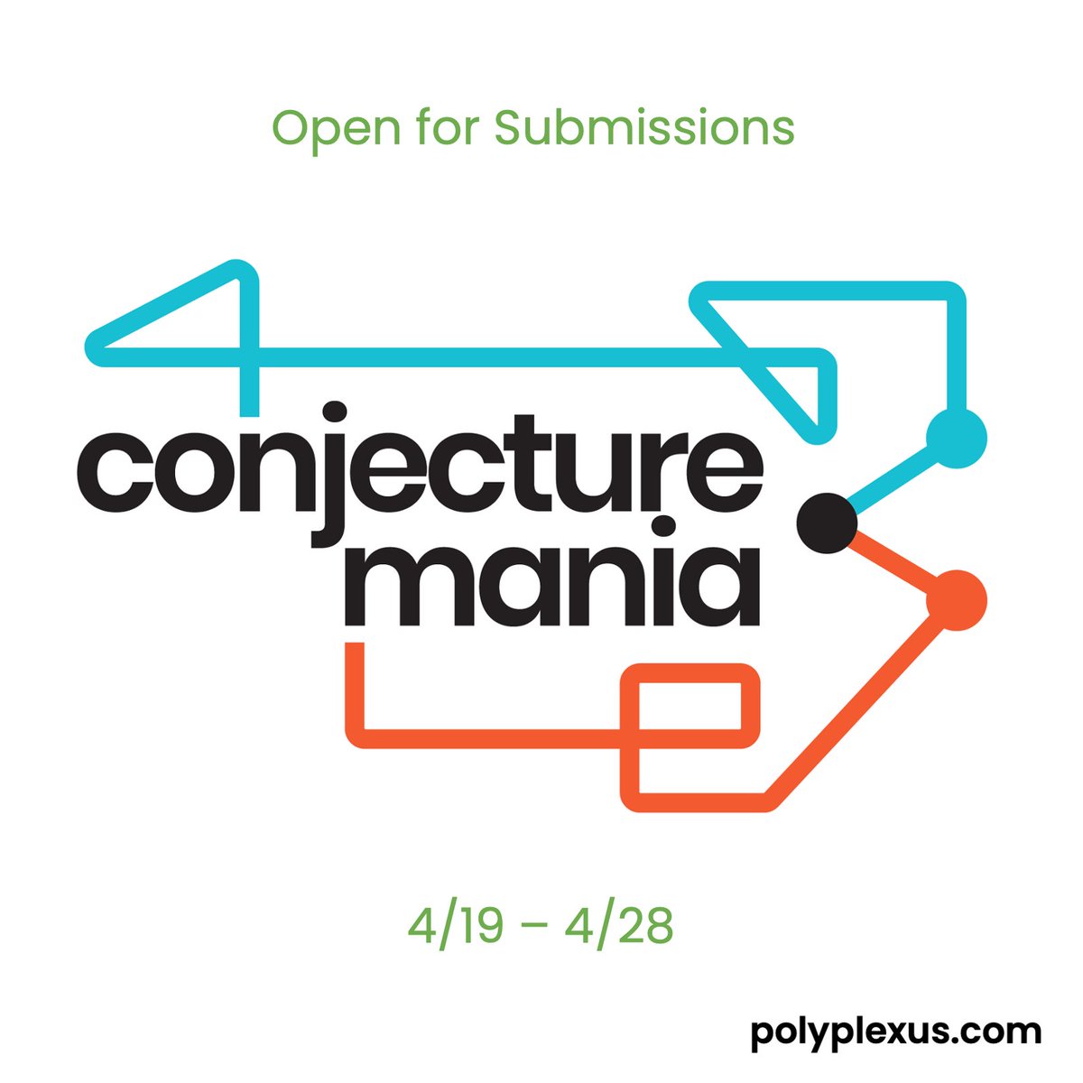 🏆Conjecture Mania now open for submissions!

🔸Accepting Conjecture MicroPublications that advance novel ideas that envision new, transformative industries by 2041.

👉Visit start.polyplexus.com/conjecture-man… for all things #ConjectureMania

#ScienceTwitter #ScienceResearch #Competition