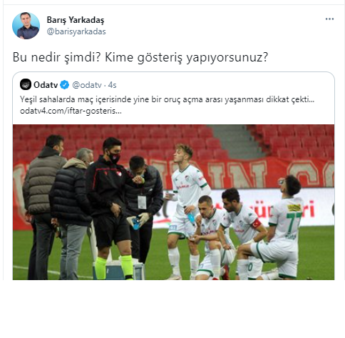 EHA MEDYA on Twitter: "Türk futbolcuların iftar görüntüleriyle ilgili