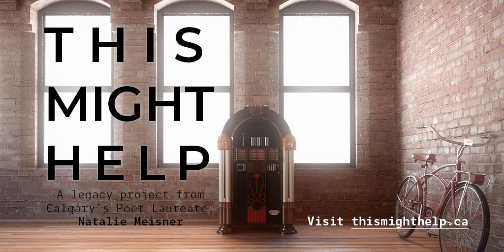 ICYMI This Might Help is a project by YYC Poet Laureate <a href="/ndmeisner/">Natalie Meisner</a>. 

Now online, find a listenable repository of poems that might ease what ails you written by and for Calgarians and the world. cada.at/3ao3Huw #yycarts #yycLCL #yycpoet