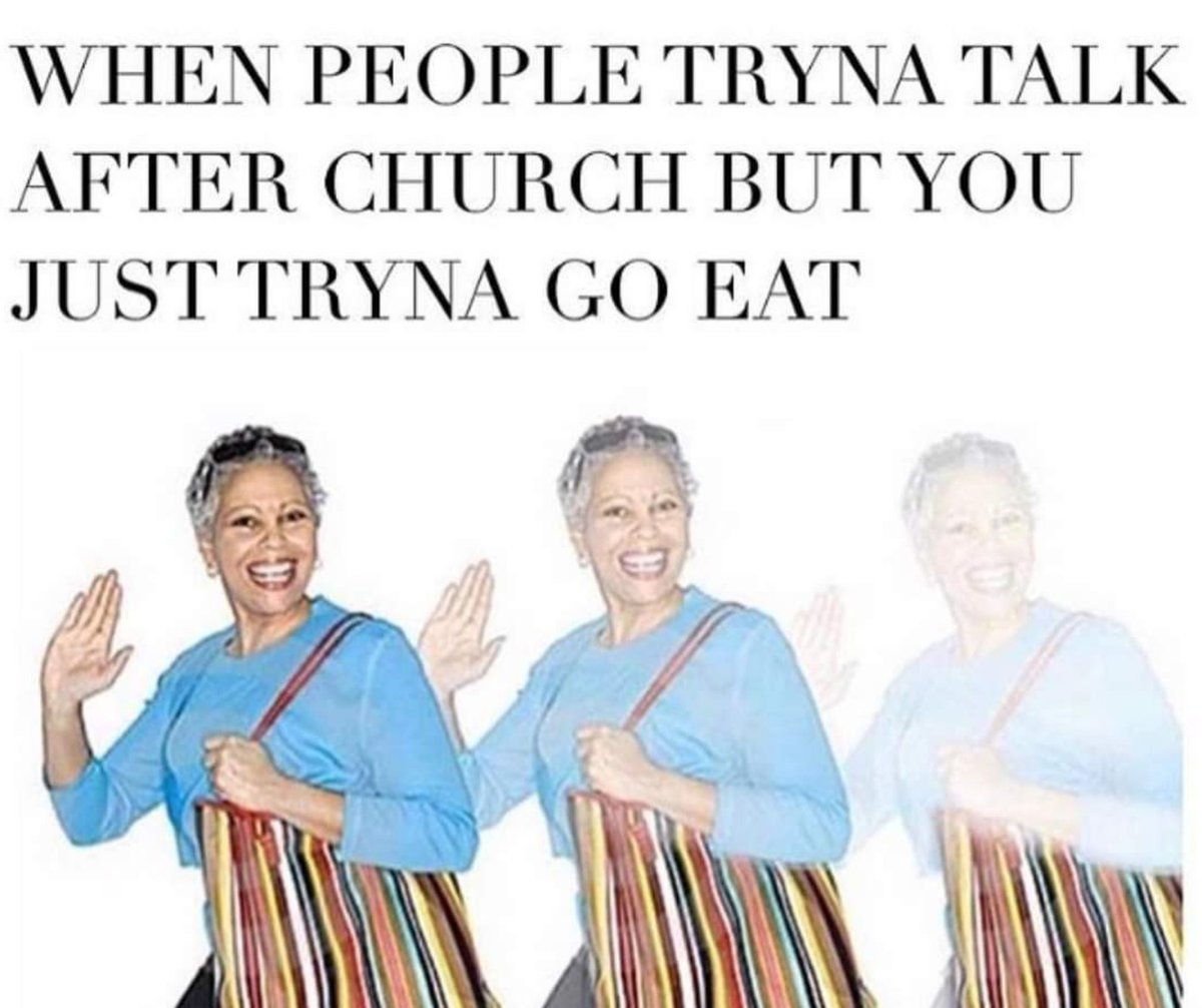 MindXacademy's tweet photo. Trying to beat that buffet line rush people ๐คฃ #ChurchProblems https://t.co/BwF7cuYJ0p