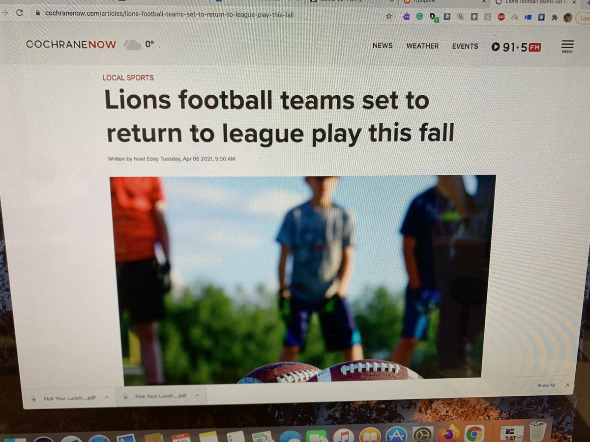 Thanks for the articles. Cochrane Lions are hopeful for the upcoming season. Registration is now open. Are you ready for some football! #WeAreCochrane