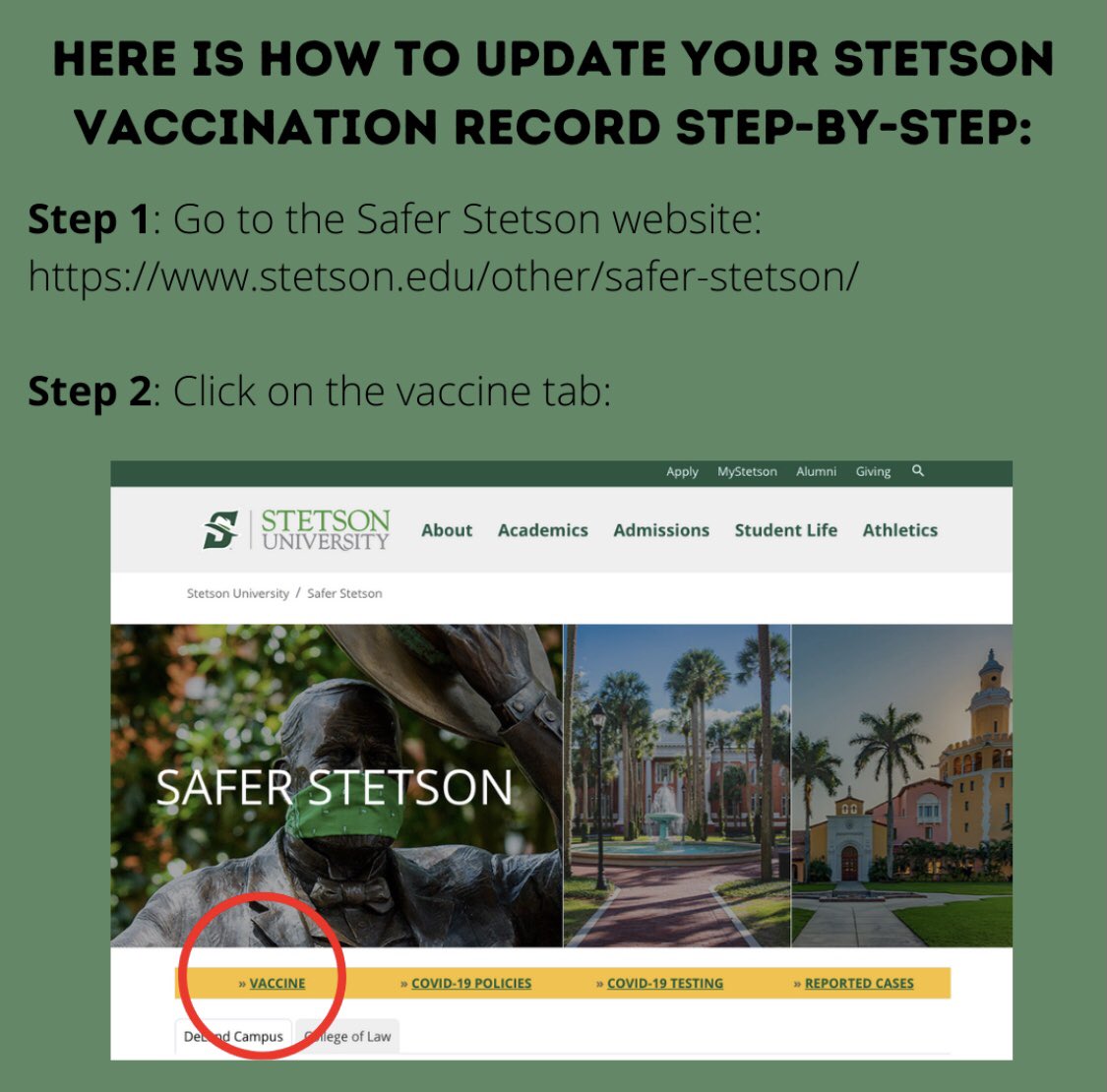 HatterNetwork's tweet photo. If you’ve been vaccinated, remember to report your vaccination! Follow the steps in this post or click the link below to report! There is also an on-campus Moderna Vaccine Event this Wednesday, April 21! Be sure to go and get your vaccine!
https://t.co/4y3kRuGCZR https://t.co/7wrIEZFp8F