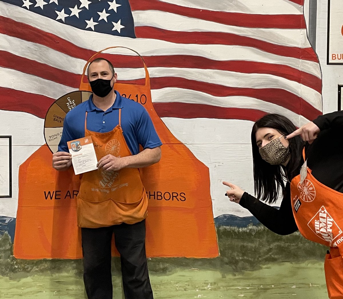 Congratulations to Drew! Safety Award winner for March. Thank you for always working safe.