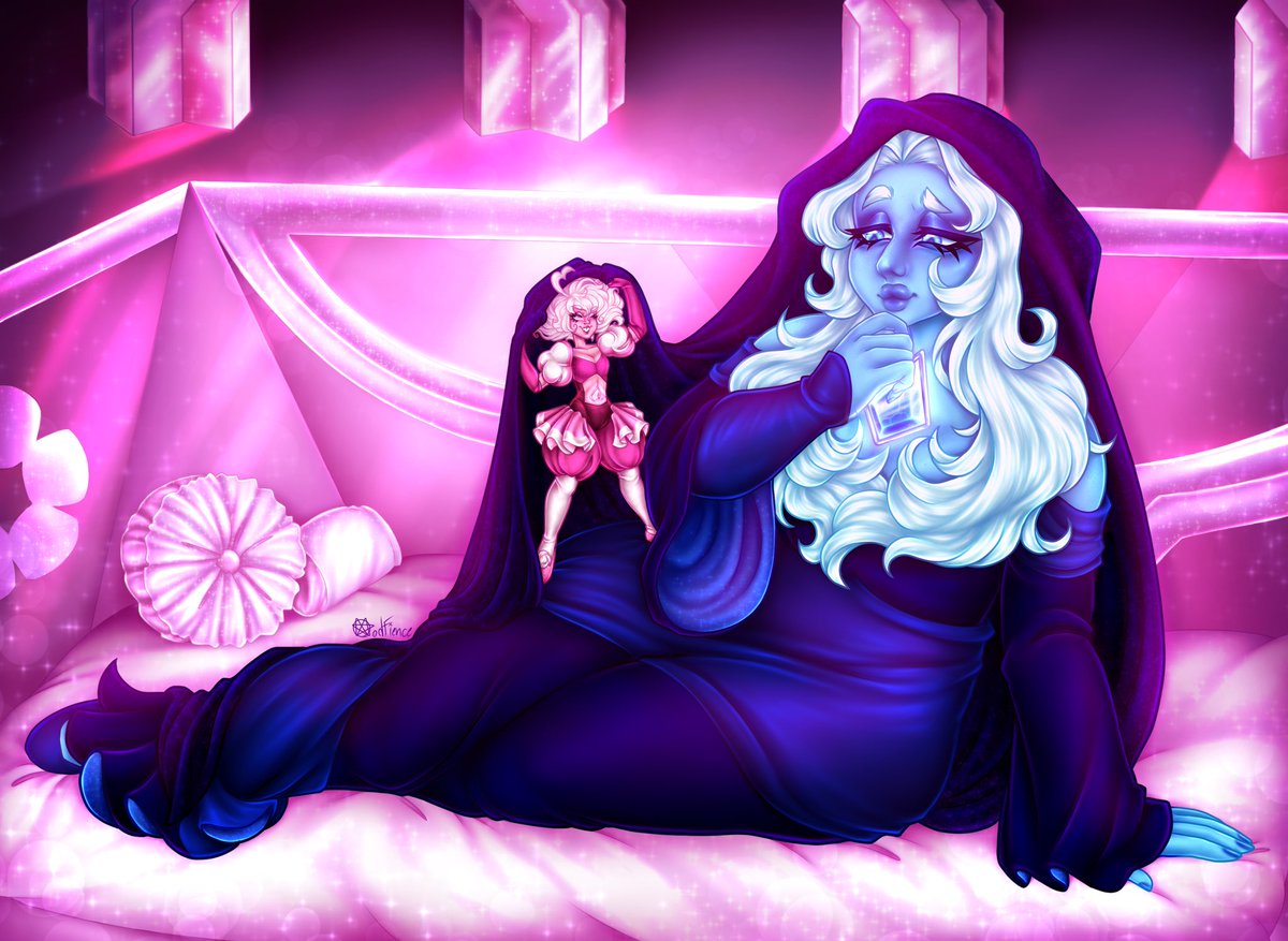 JemMitsy's tweet photo. Finally some art worth posting. This is a redraw of one of my pieces from 2017-18, idk I think I improved
#stevenuniverse #stevenuniversefuture #su #pinkdiamond #bluediamond #stevenuniversefanart #redraw https://t.co/s2R8Xaz41m